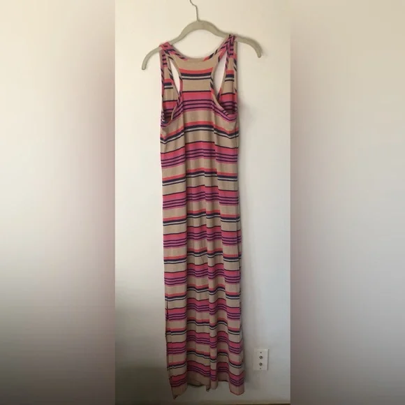 Striped Racerback Jersey Dress - Picture 4 of 5